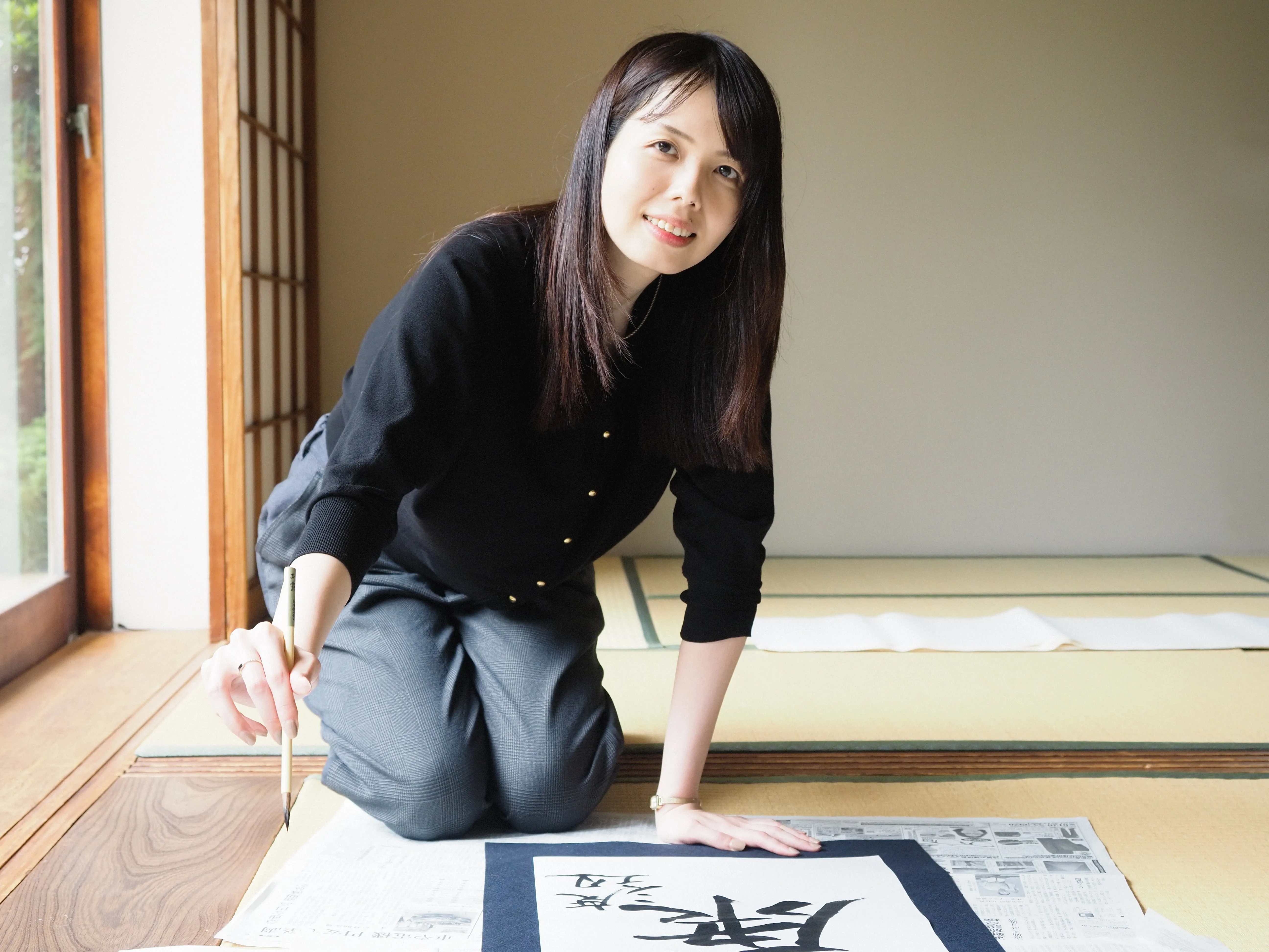 小すば書き初め座談会